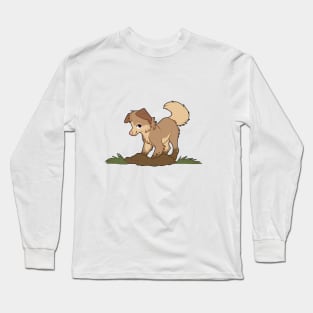 Muddy Buddy, puppy dog Long Sleeve T-Shirt